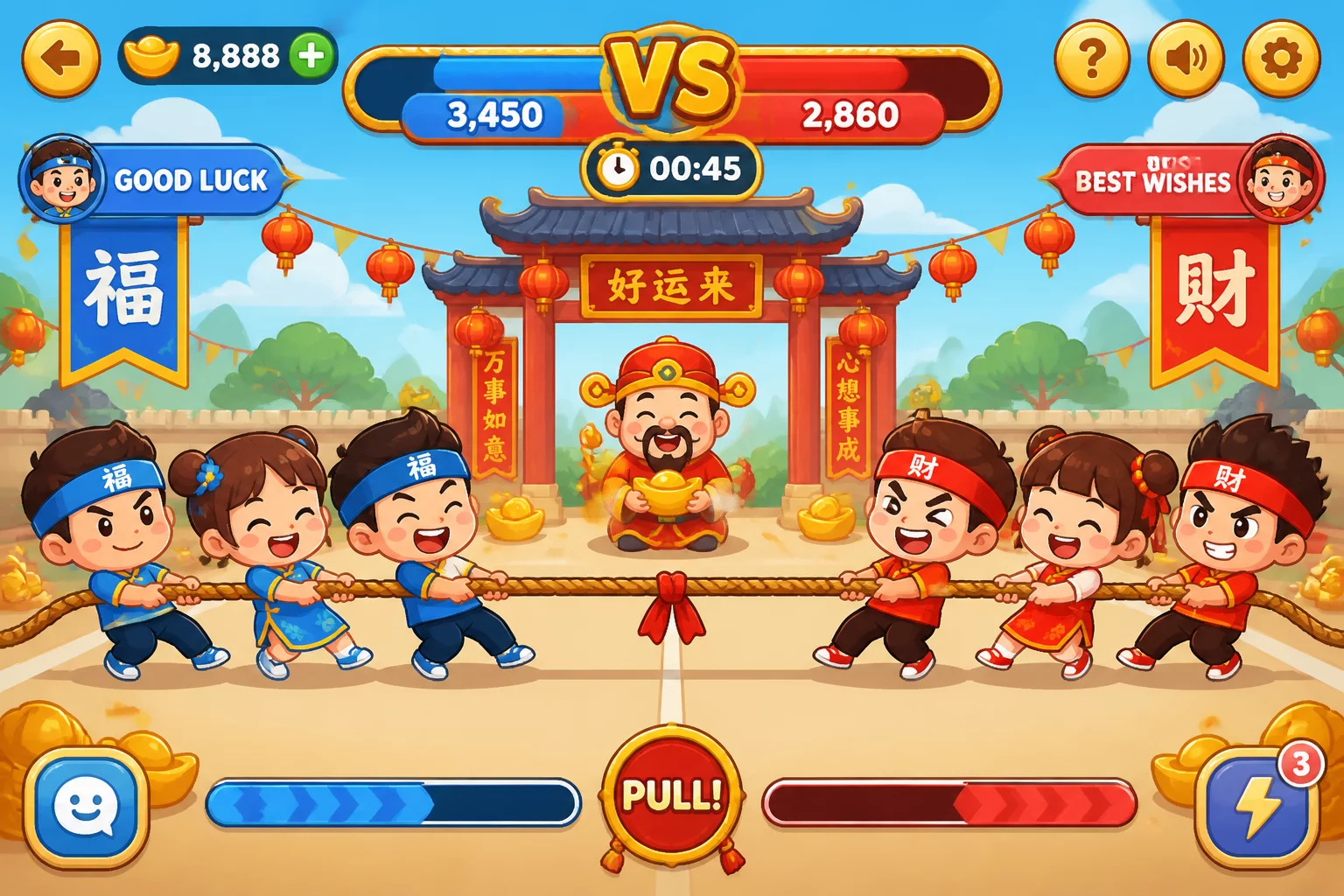 Squidly Game Tug of War